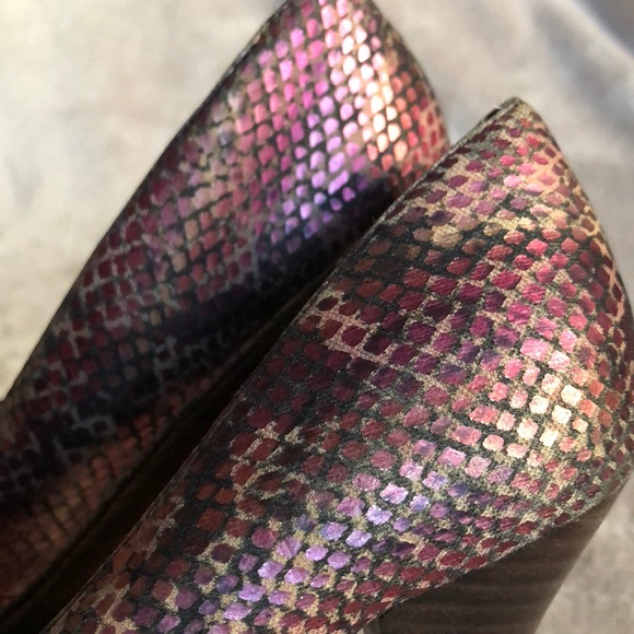 Carlos Santana metallic snake platform heels - Picture 6 of 6